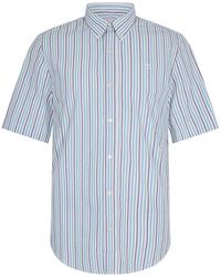 Timberland - Striped Short Sleeve Oxford Shirt - Lyst