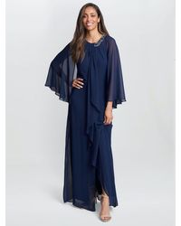 Gina Bacconi - Polly Maxi Halter Neck Dress - Lyst