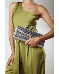 Where's That From - Wheres Petal Envelope Style Woven Clutch Bag - Lyst