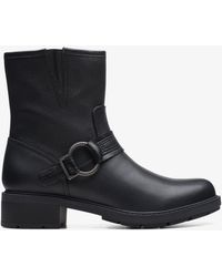 Clarks - Hearth Cross Leather Boots - Lyst