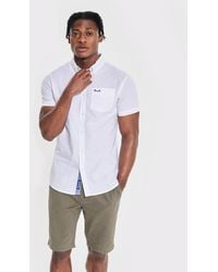 Bench - 'Bowdon' Short Sleeve Cotton Shirt - Lyst