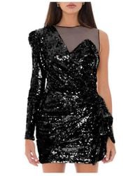 Elisabetta Franchi - Glamorous Sequined Evening Dress - Lyst