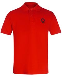 DIESEL - Small Triangular Logo Polo Shirt Cotton - Lyst