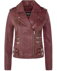 Infinity Leather - Brando Biker Jacket-Loddon - Lyst