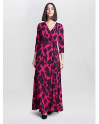 Gina Bacconi - Debra Jersey Wrap Maxi Dress - Lyst