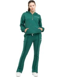 Tom Barron - Dames Trainingspak Met Kwart Rits En Logo In Oversize - Lyst