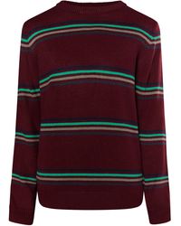 Mo - Pullover Herren Bordeaux Mehrfarbig - Lyst