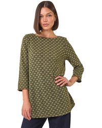 Roman - Metallic Textured Knit Tunic Top - Lyst
