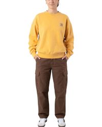 Carhartt - Sweatshirt Crew Neck Drop Shoulders - Lyst