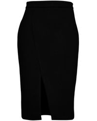 Conquista - Faux Mouflon Pencil Skirt - Lyst
