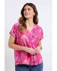 Wallis - Paisley Overhead Shirt - Lyst
