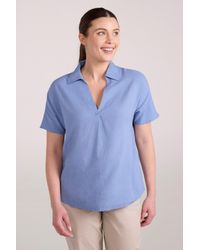 Mountain Warehouse - 'Breeze Ii' Linen Shirt Pull On Breathable Outdoors Top - Lyst