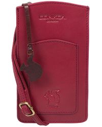 Conkca - 'Siren' Orchid Leather Cross Body Phone Bag - Lyst