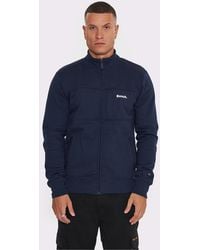Bench - 'Berwyn' Cotton Blend Funnel Neck Zip Jumper - Lyst