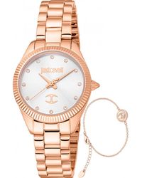 Just Cavalli - Jc1L267M0075 Ladies Glam Chic Pacentro Watch And Bracelet Gift Set - Lyst