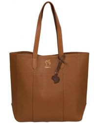 Conkca London - 'Hardy' Saddle Vegetable-Tanned Leather Shopper Bag - Lyst