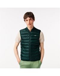 Lacoste - Quilted Gilet - Lyst