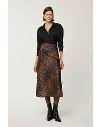 Hiccup - Leopard Print Midi Skirt - Lyst