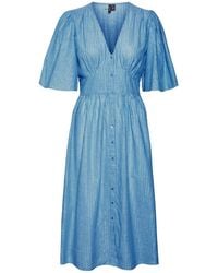 Vero Moda - Ines Lurex A-Line Dress - Lyst