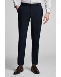 Limehaus - Flat Fronted Tailored Suit Trousers - Lyst