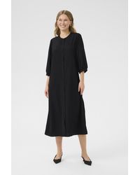 Kaffe - Jurk Casual Fit Black Deep - Lyst