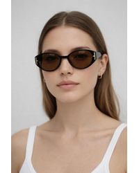 SVNX - Round Cat Eye Detail Sunglasses - Lyst