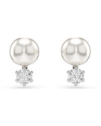 Swarovski - 'Matrix' Base Metal Stud Earrings - Lyst