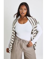 Boohoo - Plus Basic Long Sleeve Scoop Neck Bodysuit - Lyst