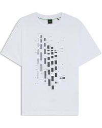 BOSS - Hbg Grx Degradé Geometric Print T-Shirt - Lyst