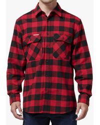 Hard Yakka - Long Sleeve Check Flannel Shirts Cotton - Lyst
