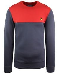 Lyle & Scott - Crew The Sweatshirt Langarm Rot Herren Pullover Ml1274Sp Z260 - Lyst
