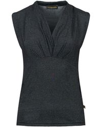 Conquista - Faux Wrap Style Sleeveless Polyamid - Lyst