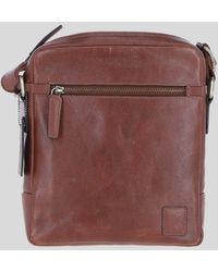 Ashwood Leather - 'Logan' Real Messenger Bag - Lyst