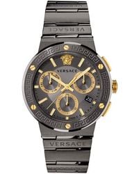 Versace - Vez900521 Greca Logo Watch - Lyst