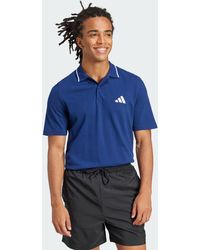 adidas - Essentials Small Logo Piqué Polo Shirt - Lyst