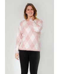 love knitwear - Diamond Knit Jumper - Lyst