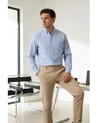 Secret Label - Oxford Cotton Long Sleeve Shirt - Lyst