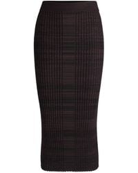 BOSS - "Farmina" Midirock Für Damen Jerseyware - Lyst