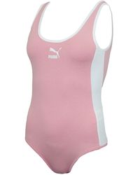 PUMA - S Classics T7 Bodysuit Tanktop Roze 579931 44 - Lyst