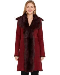 Infinity Leather - Toscana Sheep Suede Trench Coat- Celeste Sheepskin - Lyst