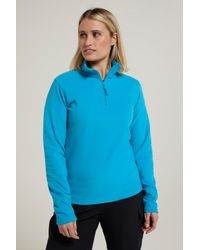 Mountain Warehouse - 'Camber' Striped Fleece Top Half Zip Quick Dry Breathable Sweater - Lyst