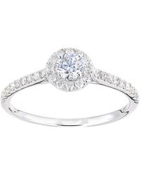 DIAMANT L'ÉTERNEL - 9ct Witgouden Ring Met 0,5ct Diamant - Lyst