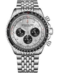 Stuhrling - Japanese Chronograph Raceway 1010 44Mm Quartz Watch - Lyst