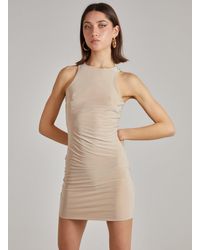 Pink Vanilla - Racer Back Slinky Mini Dress - Lyst