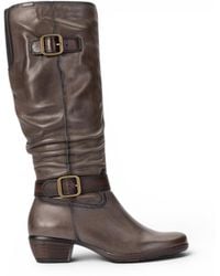 Pikolinos - Leather Heel Knee-High Long Boots - Lyst