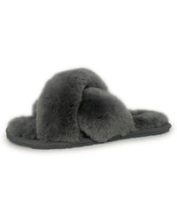 Aus Wooli - Australia Damen Schafsfell Wolle Brighton Hausschuhe - Lyst
