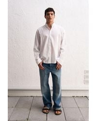 Giesto - Cotton Oversized Button-Up Shirt - Lyst