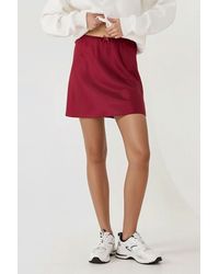 Hiccup - Soft Satin A-Form Mini Skirt - Lyst