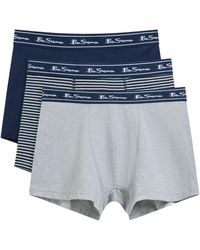 Ben Sherman - Signature Striped Modern Boxer Shorts (Pack Of 3) - Lyst