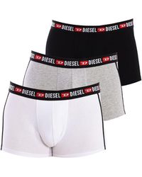 DIESEL - Pack-3 Breathable Fabric Boxers With Anatomical Front 00Sab2-0Amal - Lyst